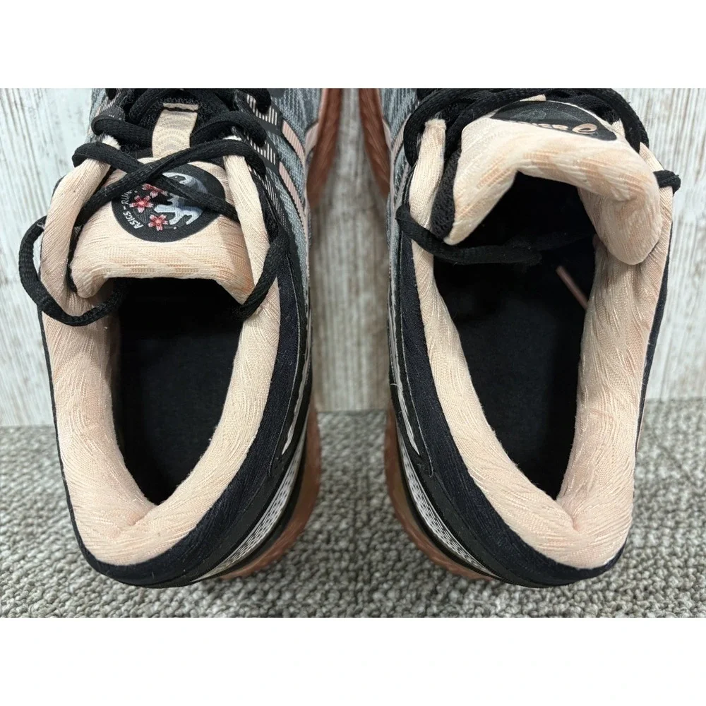 Asics Gel-Nimbus 22 Women's US 9.5 Black/Rose Gold Running Shoes